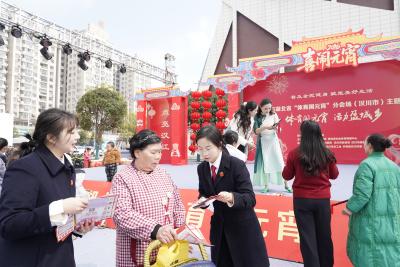 法治礼包“赶”进闹市  ——汉川法院开展“三八”维权周普法宣传活动