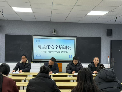 韩集宗申明声小学召开班主任安全工作培训会