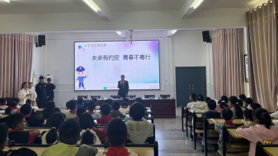 湾潭乡三汊中心小学法治课堂开讲！