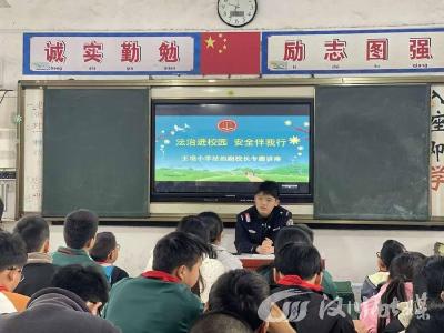 法治护航 王垸小学春季安全教育课开讲