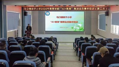 汉川市马口镇邱子小学开展“AI+教育”教师专题培训