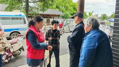 汈东街道党群服务中心开展健康教育促进宣传活动