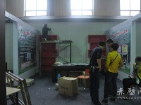 记者探会场 展交会即将开幕