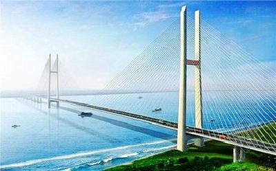 市供电公司助力赤壁长江公路大桥建设