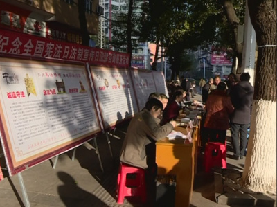 赤壁市开展“12·4”法治宣传日活动