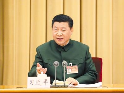习近平:扎实推进军队规模结构和力量编成改革