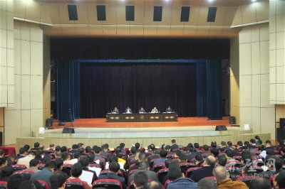 赤壁市党政主要领导述职述廉述法 咸宁市委第四考评组现场组织民主测评 