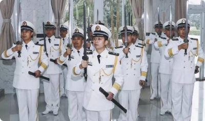 海军首次举行授剑仪式，来看看真正的帅是怎样的！