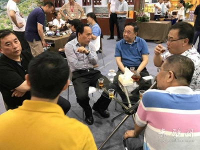 赤壁砖茶香飘江城 多家茶企亮相中国武汉春季茶业博览交易会