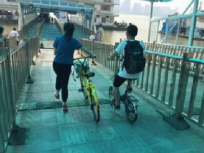 今起30天里武汉轮渡6条航线自行车坐船过江不收费