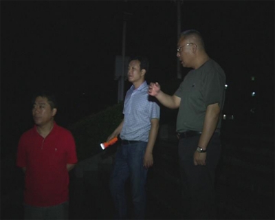 江斌夜查城市防洪工作 加强值守 及时应对 确保人民群众生命财产安全