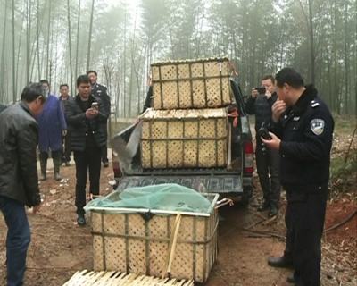 赤壁森林公安查获一起非法走私贩卖野生动物案