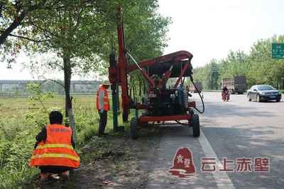 省道仙崇线安保工程建设进行中