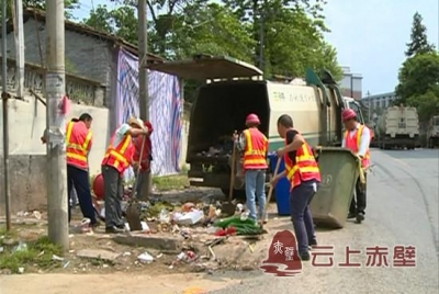 赵李桥镇开展镇区垃圾整治行动
