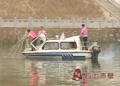 赤壁市渔政加大禁渔期非法捕捞打击力度