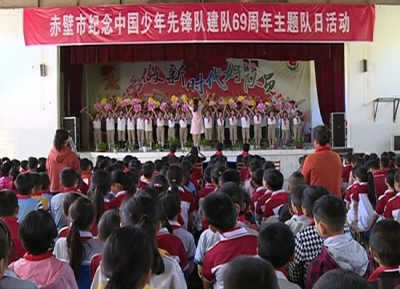 赤壁市举行纪念少年先锋队建队69周年主题队日活动