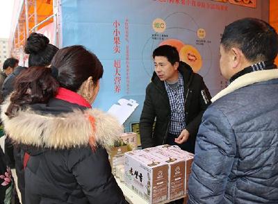 赤壁市组团参加首届咸宁贫困村产品直销暨年货节