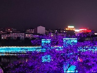 赤壁｜“一河两岸”靓丽夜景惹人醉！