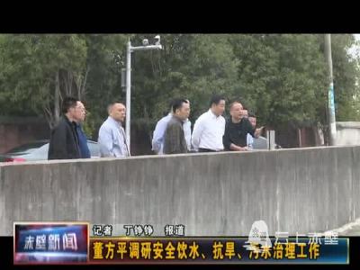 董方平调研柳山湖、赤壁两镇安全饮水、抗旱、污水治理工作