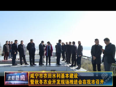 咸宁市农田水利基本建设暨秋冬农业开发现场推进会在赤壁召开