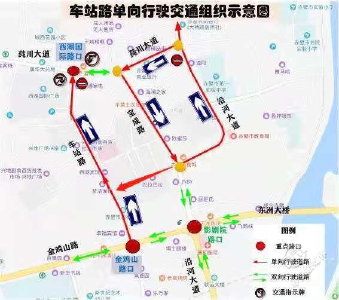 注意啦！赤壁这个路段2020年元旦起实行单向通行交通管理