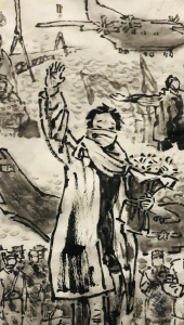 书画 ｜“抗击疫魔，共克时艰”——与赤壁儿女心连心 贺良朴艺术研究会国际书画作品邀请展（九）