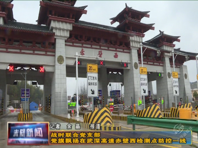 战时联合党支部：党旗飘扬在武深高速赤壁西检测点防控一线