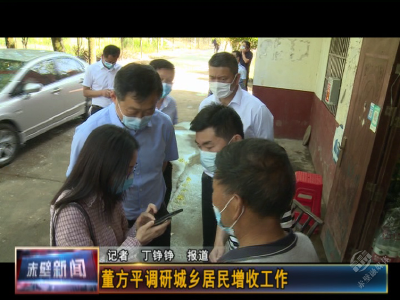 董方平调研城乡居民增收工作