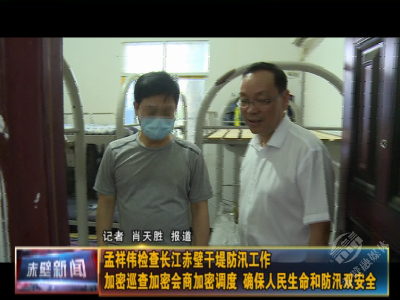 孟祥伟检查长江赤壁干堤防汛工作：加密巡查加密会商加密调度 确保人民生命和防汛双安全