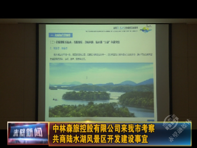 中林森旅控股有限公司来赤考察 共商陆水湖风景区开发建设事宜