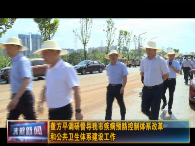 董方平调研督导疾病预防控制体系改革和公共卫生体系建设工作