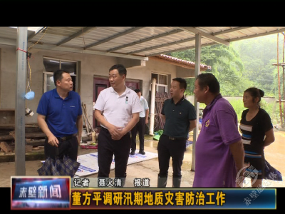 董方平调研汛期地质灾害防治工作