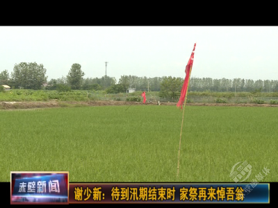 谢少新：待到汛期结束时 家祭再来悼吾翁