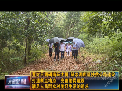 董方平调研南环大桥 陆水湖库区扶贫公路建设 打通断点堵点 完善路网建设 满足人民群众对美好生活的追求