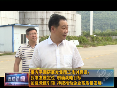 董方平调研商发集团工作时强调 找准发展定位 明确战略目标 加强党建引领 持续推动企业高质量发展