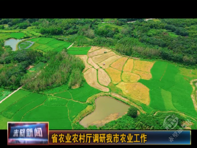 省农业农村厅调研赤壁市农业工作，提出这些要求…