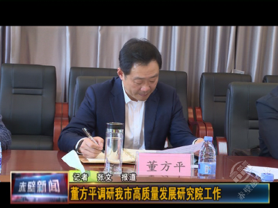 董方平调研赤壁市高质量发展研究院工作