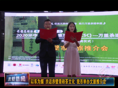以车为媒 共话赤壁青砖茶文化 赤壁市举办文旅推介会