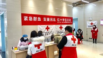 紧急献血，支援河北，红十字在行动