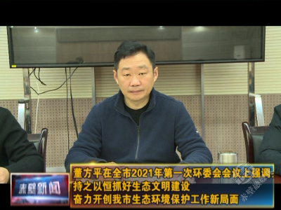 董方平在全市2021年第一次环委会会议上强调： 提高政治站位 坚持目标和问题导向 强化主体责任 持之以恒抓好生态文明建设 奋力开创全市生态环境保护工作新局面