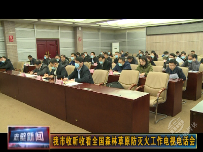 赤壁市收听收看全国森林草原防灭火工作电视电话会