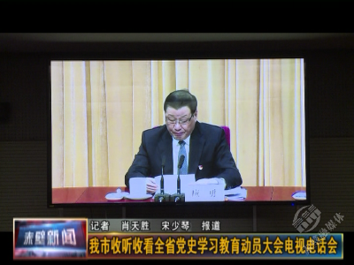 赤壁市收听收看全省党史学习教育动员大会电视电话会