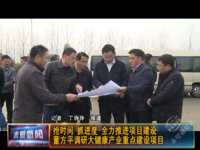 抢时间 抓进度 全力推进项目建设 董方平调研大健康产业重点建设项目