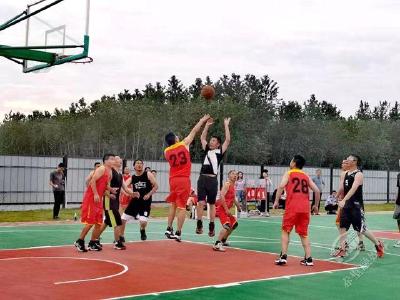 赤壁长江取水工程总承包项目部举行篮球友谊赛