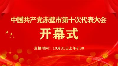 直播丨中国共产党赤壁市第十次代表大会开幕式