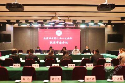 【“两会”动态】市政协十届一次会议提案审查委员会举行提案审查会议