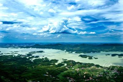 国家AAAA级风景区陆水湖 玉带环千岛　明珠耀玉盘