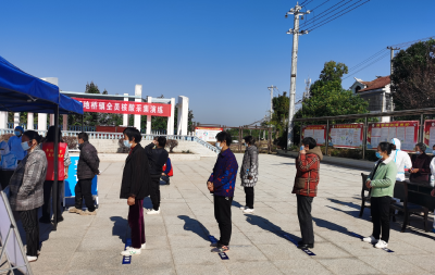 黄石临空区·还地桥镇开展全员核酸采集演练