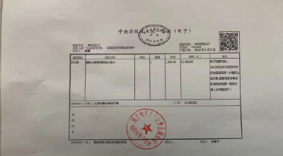 云梦县税务部门开出首张土地使用权出让金票据