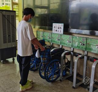 文明单位风采(14) | 市人民医院：推进文明优质服务 共享轮椅亮相我院